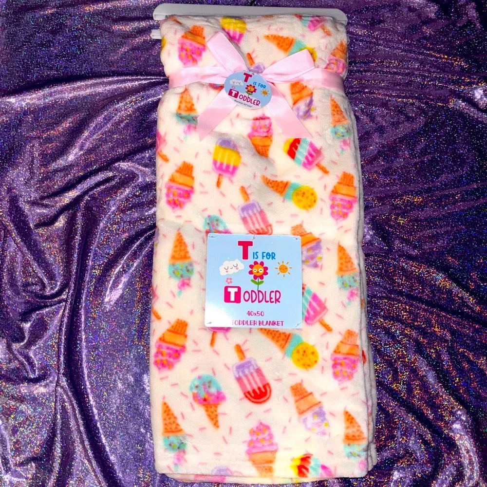 Kids Ice Cream Throw Blanket